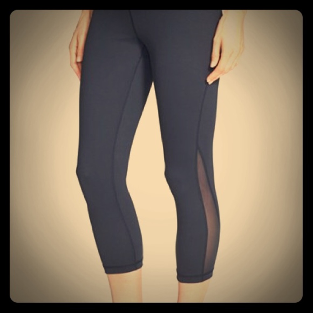 Zella mesh inset crops